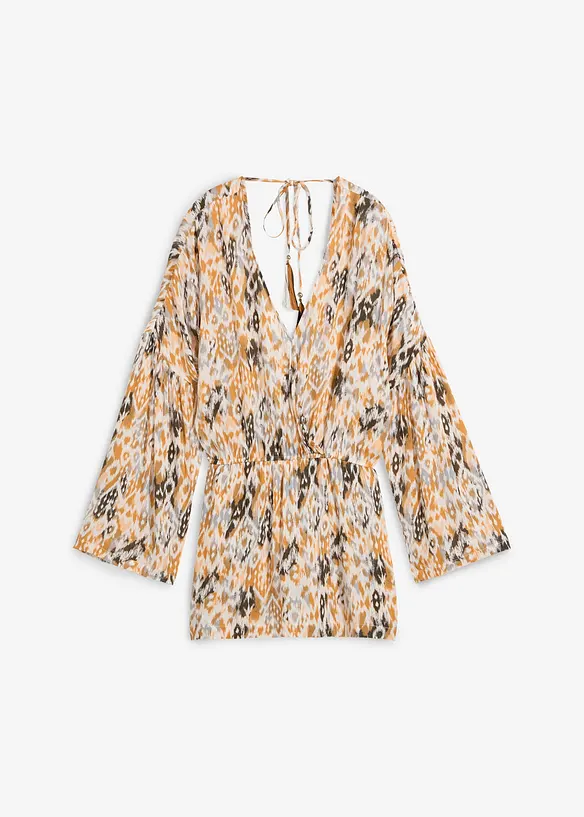 Kurzer Jumpsuit aus fließender Viskose, bonprix