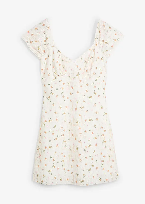 Spitzenkleid mit Blumenprint, bonprix