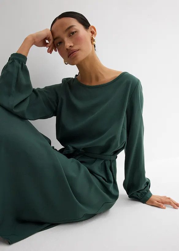 Midikleid aus feiner Viskose, bonprix