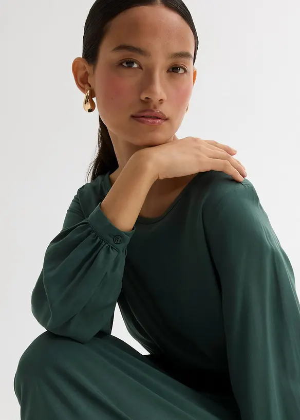 Midikleid aus feiner Viskose, bonprix
