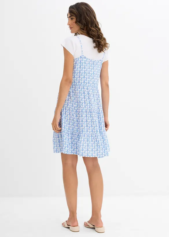 Trägerkleid aus fließender Viskose, bonprix