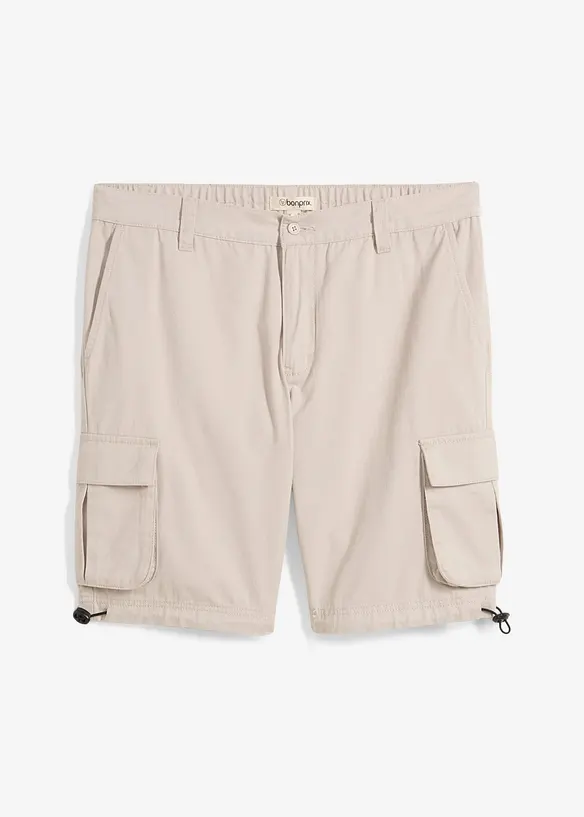 Bermuda cargo à taille élastiquée, Regular, bonprix