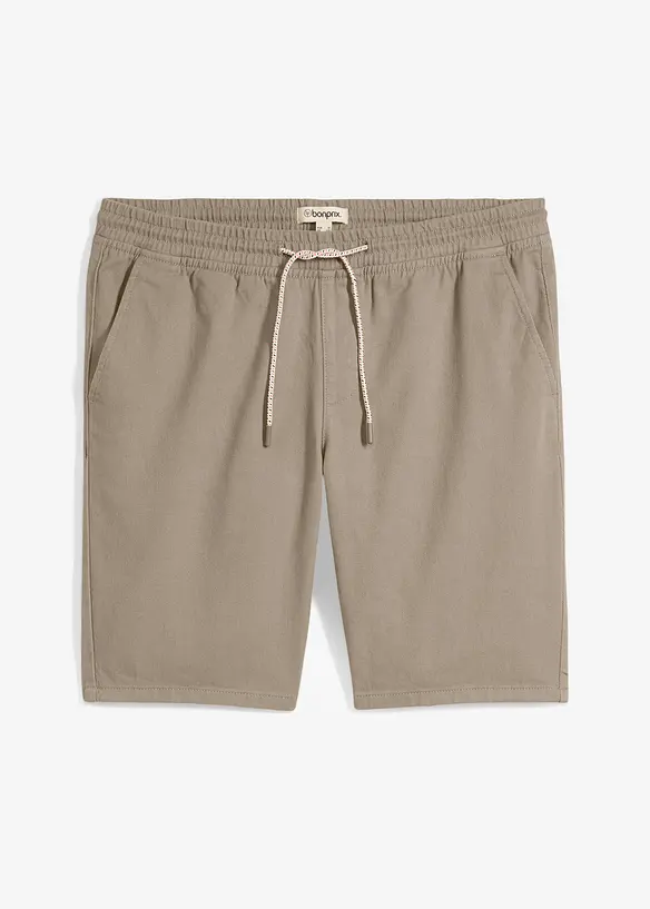 Bermuda 100% coton à taille élastiquée, Regular, bonprix