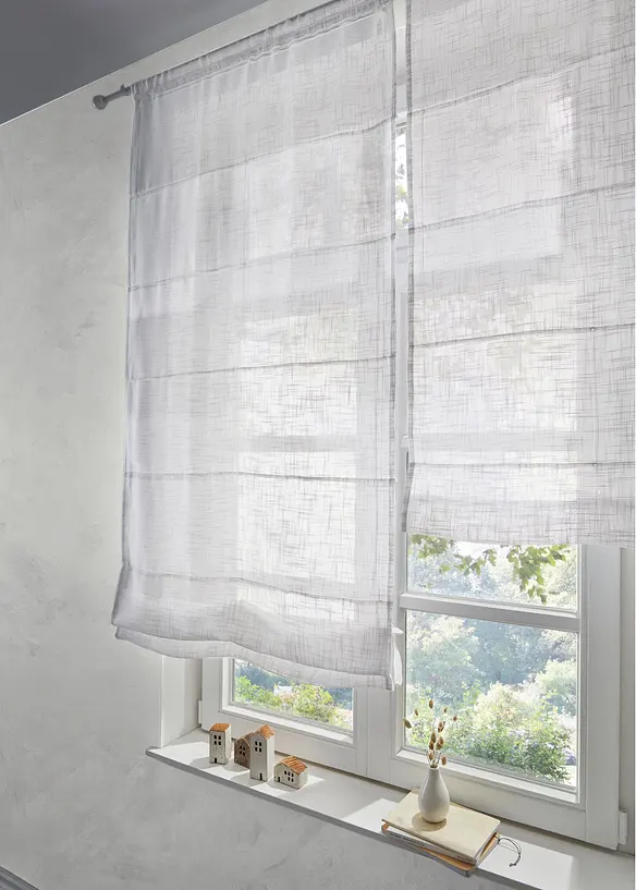 Store plissé aspect lin, bonprix