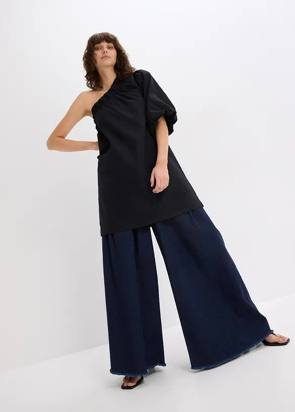 One-Shoulder-Kleid aus Baumwolle, bonprix