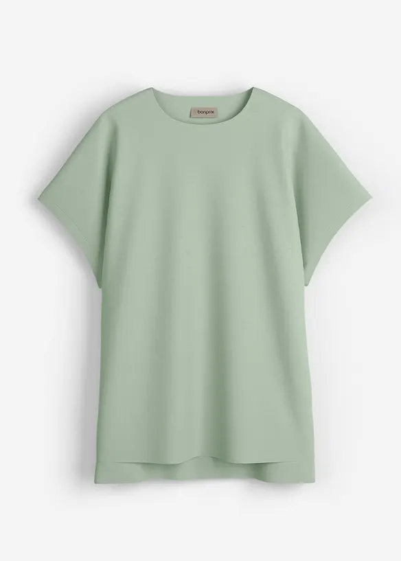 T-shirt plus long derrière en jersey coton épais, bonprix