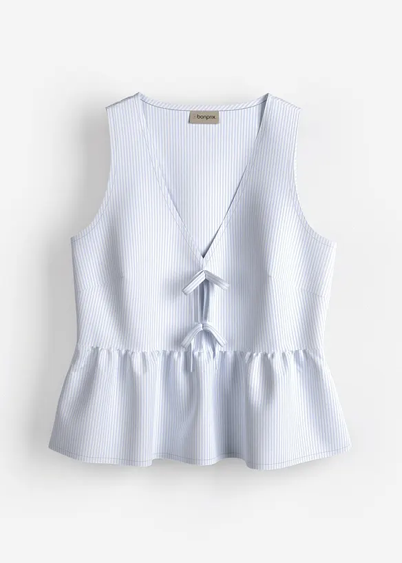 Blouse sans manches rayée, bonprix