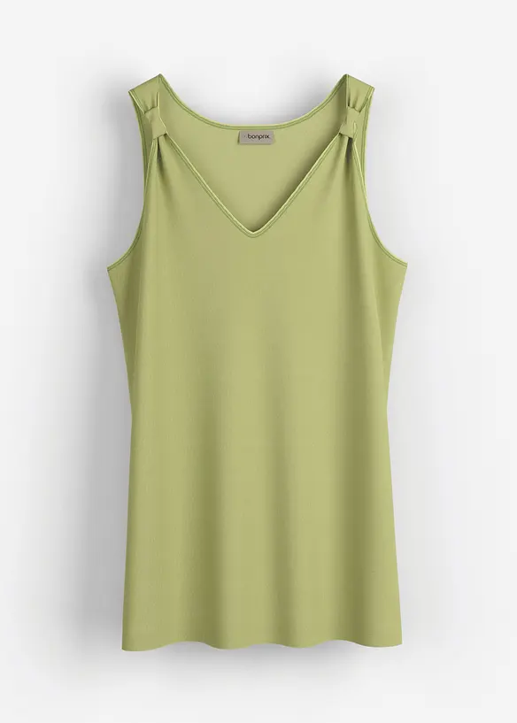 Long débardeur en viscose et lin, bonprix