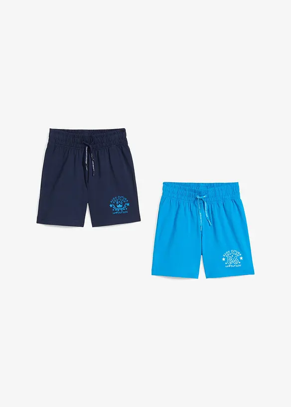 Lot de 2 bermudas jersey 100% coton, bonprix