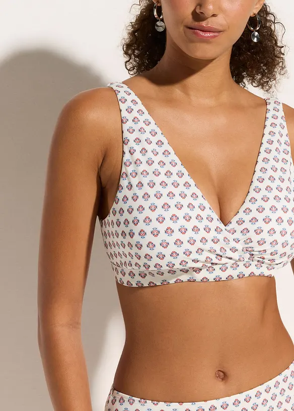Bustier-Bikinioberteil mit V-Ausschnitt, bonprix