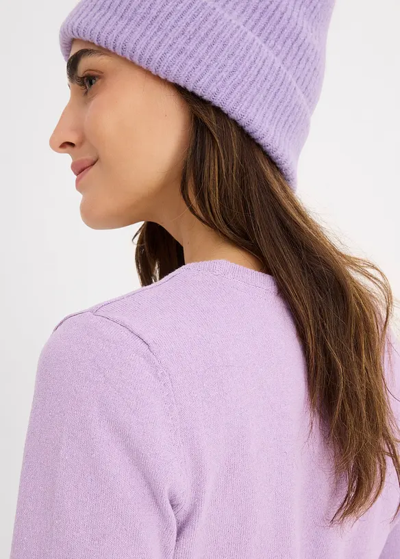 Basic Pullover mit recycelter Baumwolle, bonprix