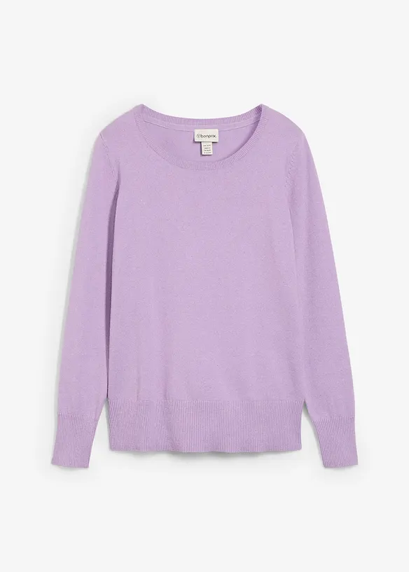 Basic Pullover mit recycelter Baumwolle, bonprix