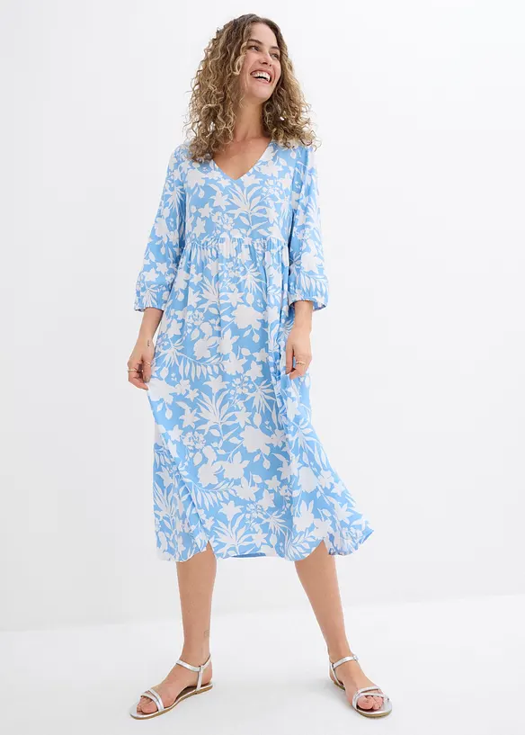 Robe midi en viscose fluide, bonprix