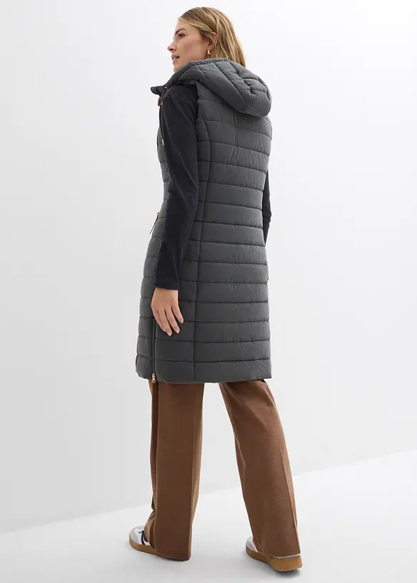 Doudoune longue sans manches, bonprix