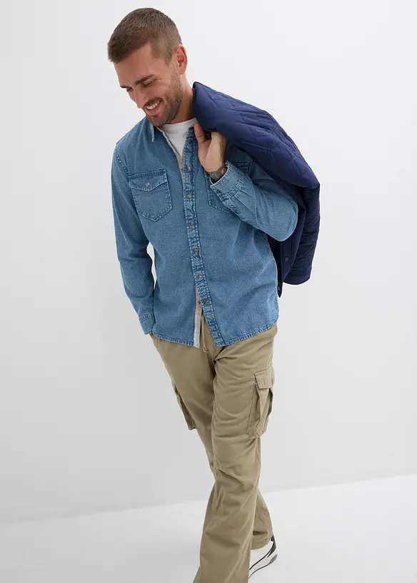 Jeanshemd aus reiner Baumwolle, bonprix
