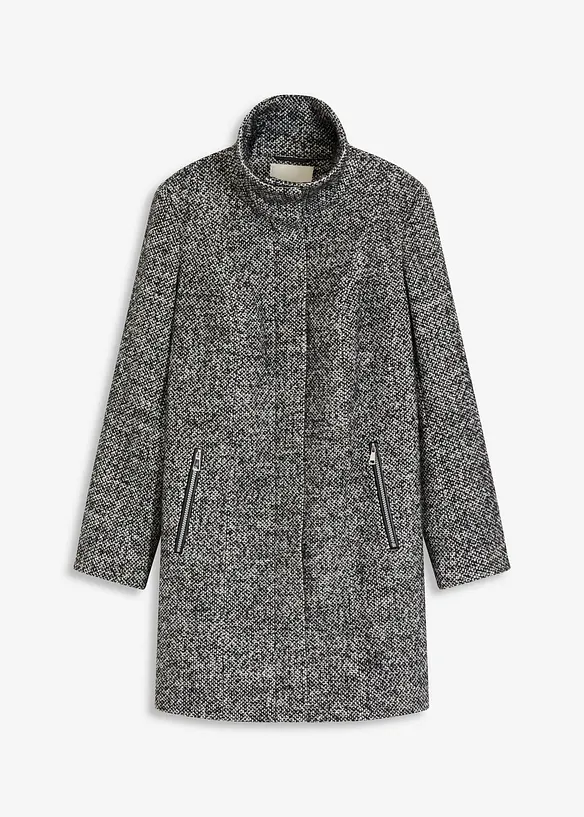 Manteau de mi-saison décontracté imitation laine, bonprix