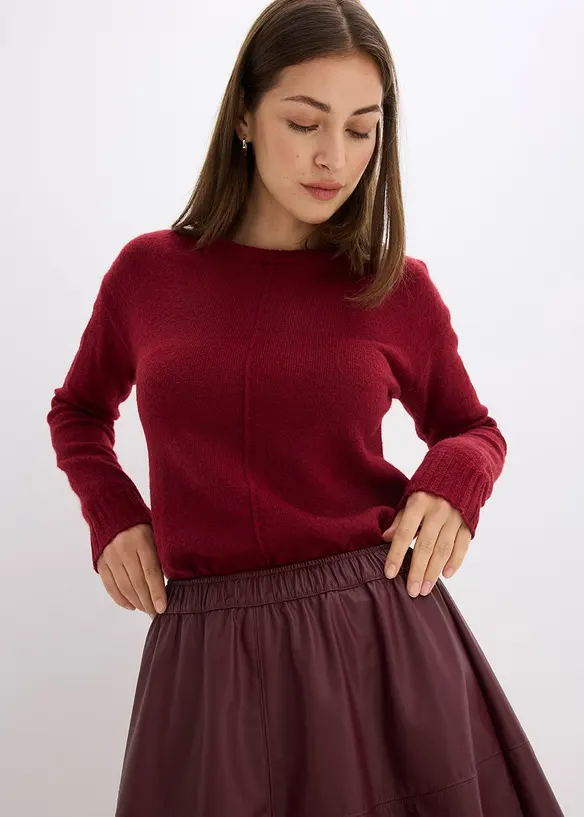 Jupe courte enduite, bonprix