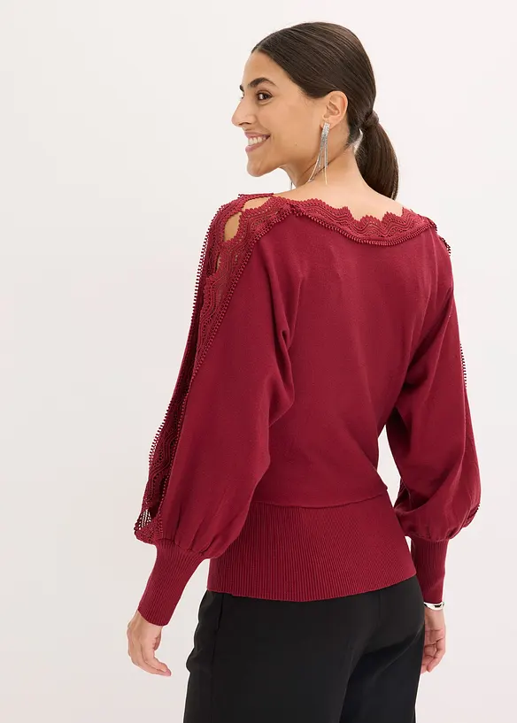 Pull fluide en fine maille de viscose mélangée, bonprix
