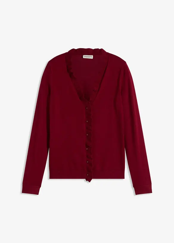 Feinstrickjacke aus fließendem Viskose-Mix, bonprix