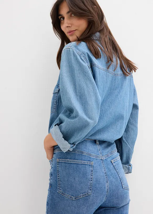Skinny-Jeans High Waist, Cropped, bonprix