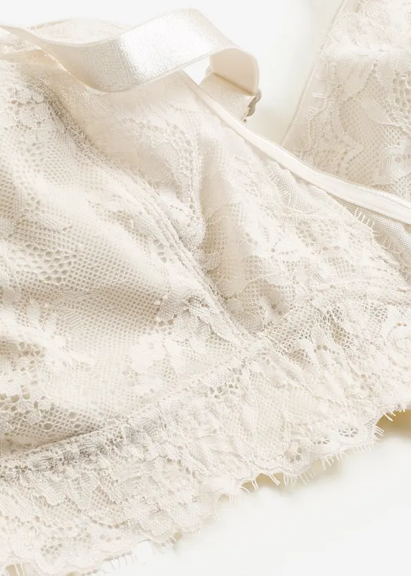 Soutien-gorge minimiseur sans armatures avec une dentelle délicate, bonprix