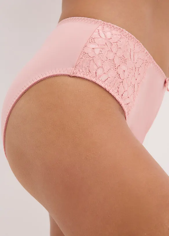 Maxislip mit zarter Spitze (2er Pack), bonprix
