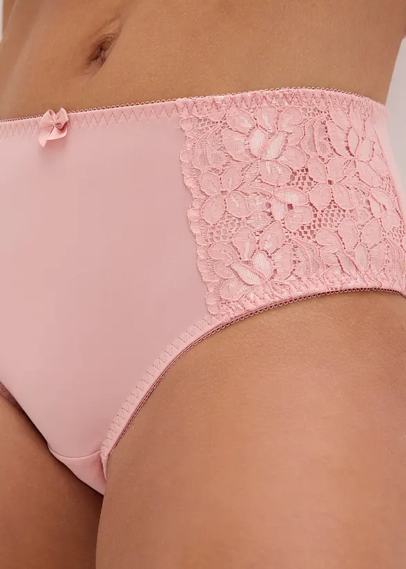 Maxislip mit zarter Spitze (2er Pack), bonprix