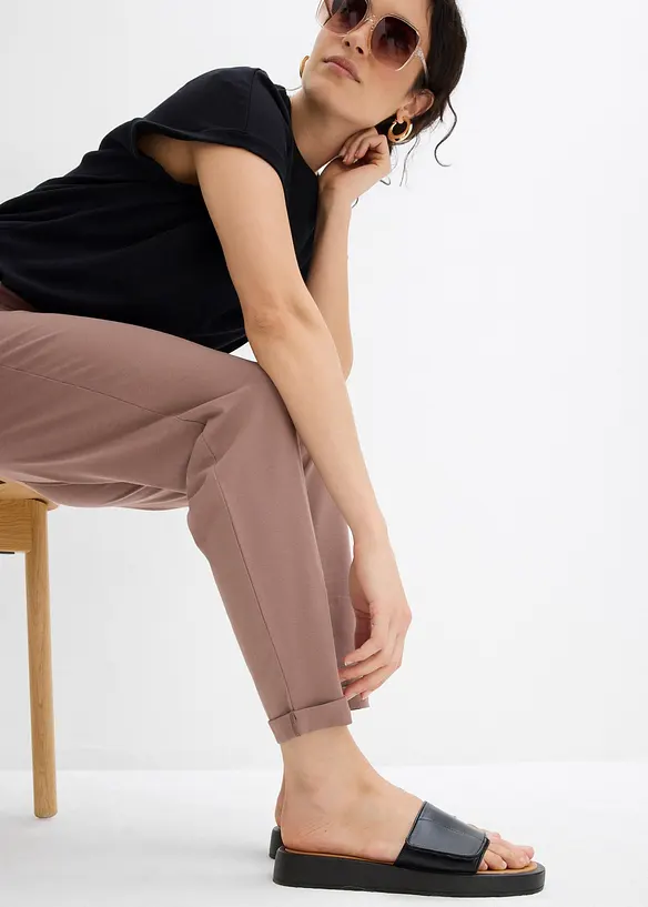 Pantalon en jersey coton extensible, bonprix