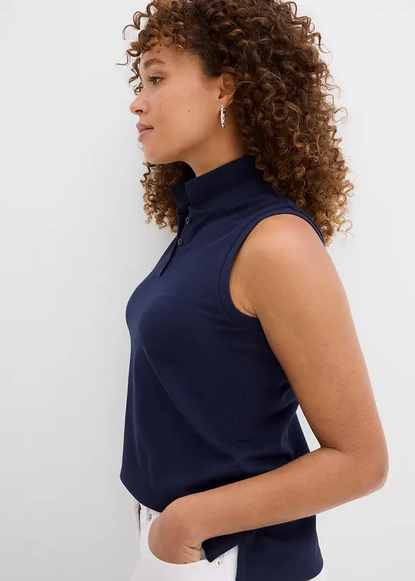 Polo-Top aus reiner Bio-Baumwolle, bonprix