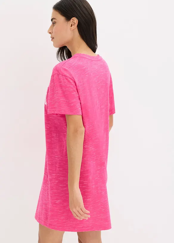 Chemise de nuit oversize en fil flammé, bonprix