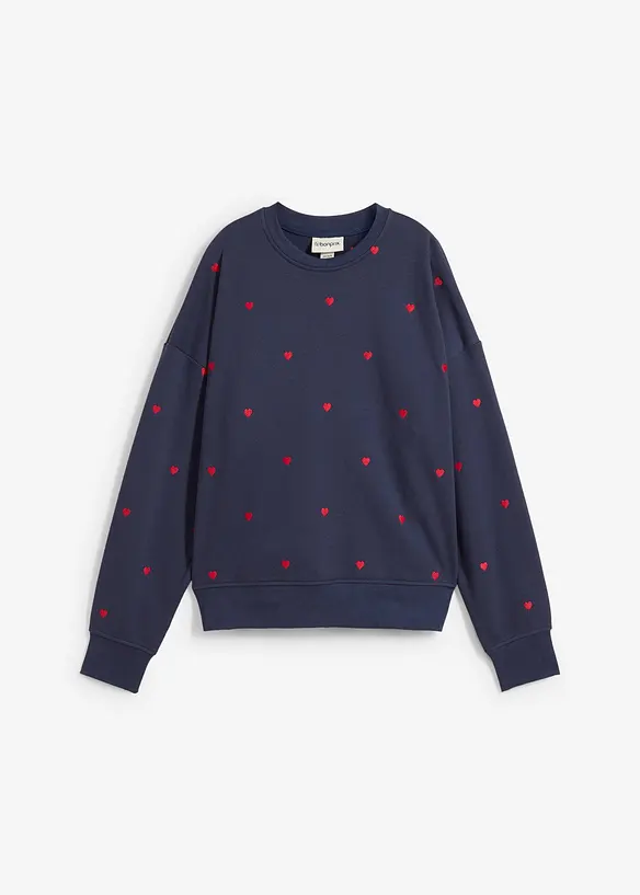 Sweat oversize avec broderies, bonprix