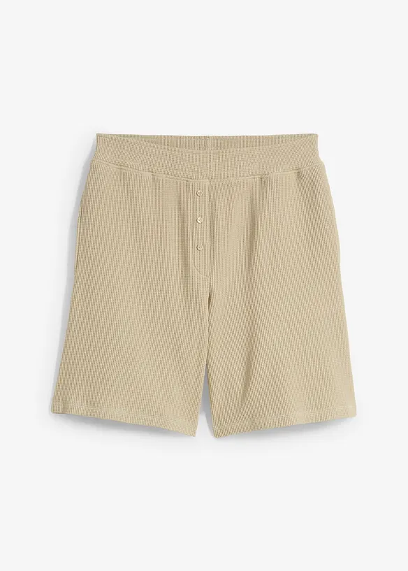 Short 100% coton avec taille élastiquée, bonprix