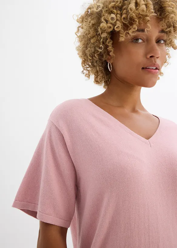 Feinstrickshirt mit Leinen, bonprix