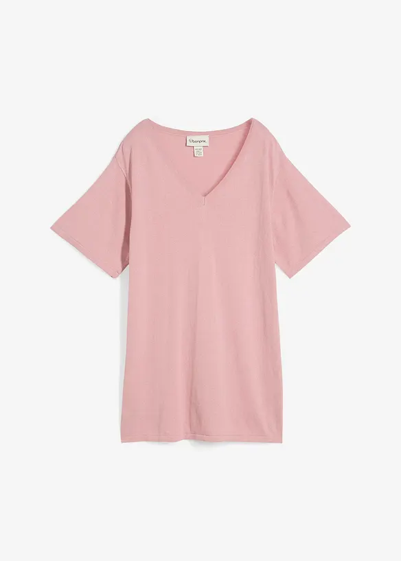 Feinstrickshirt mit Leinen, bonprix