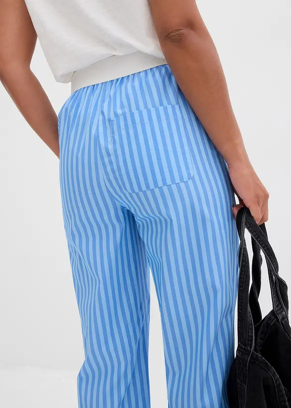 Pantalon palazzo en popeline, bonprix