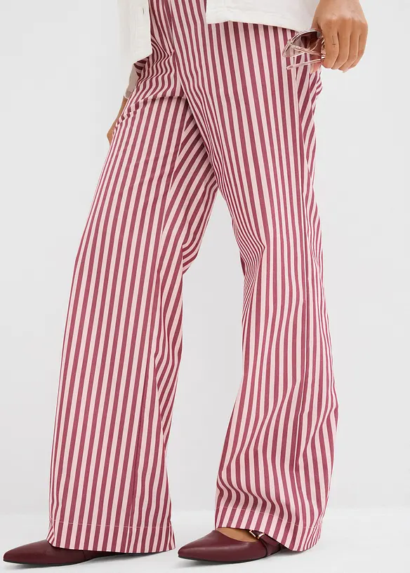 Pantalon palazzo en popeline, bonprix