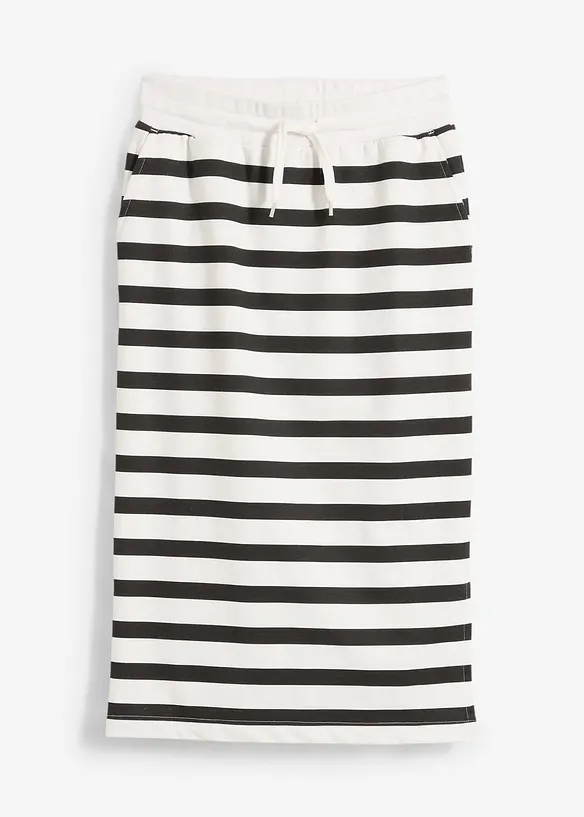 Jupe midi en molleton, bonprix