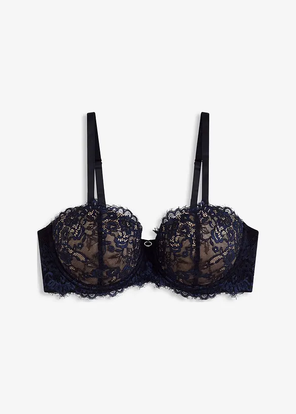 Soutien-gorge balconnet en dentelle à franges, bonprix