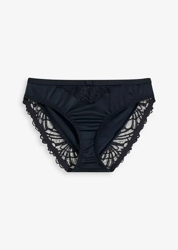 Slip en polyamide brillant avec dentelle, bonprix