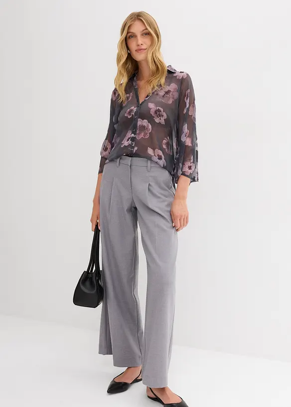 Blouse oversize en crêpe léger, bonprix