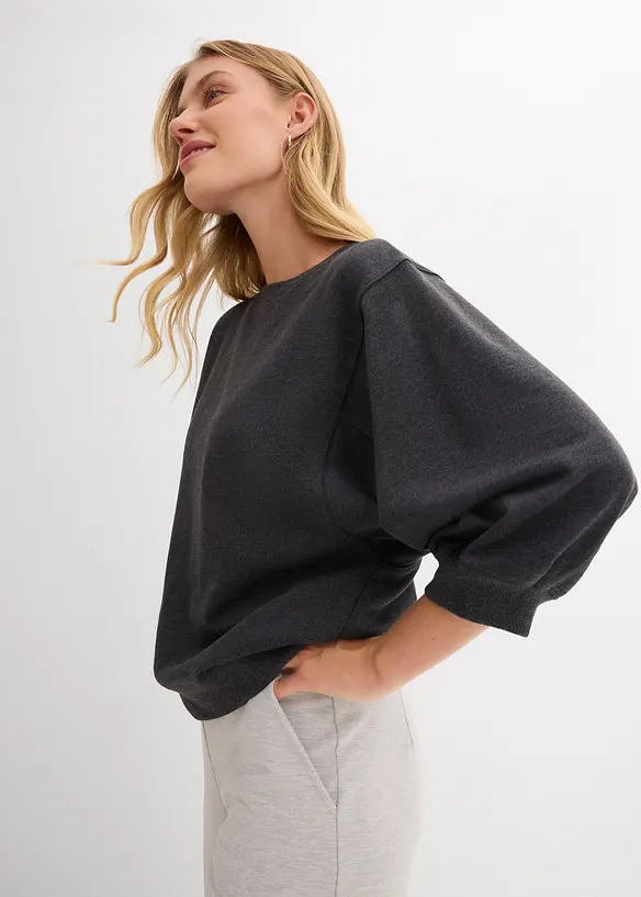 Sweat oversize 100% coton, bonprix