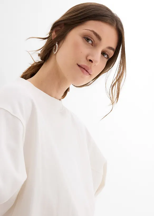 Sweat oversize 100% coton, bonprix