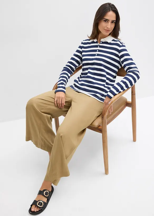 Poloshirt aus schwerer Bio-Baumwolle, bonprix