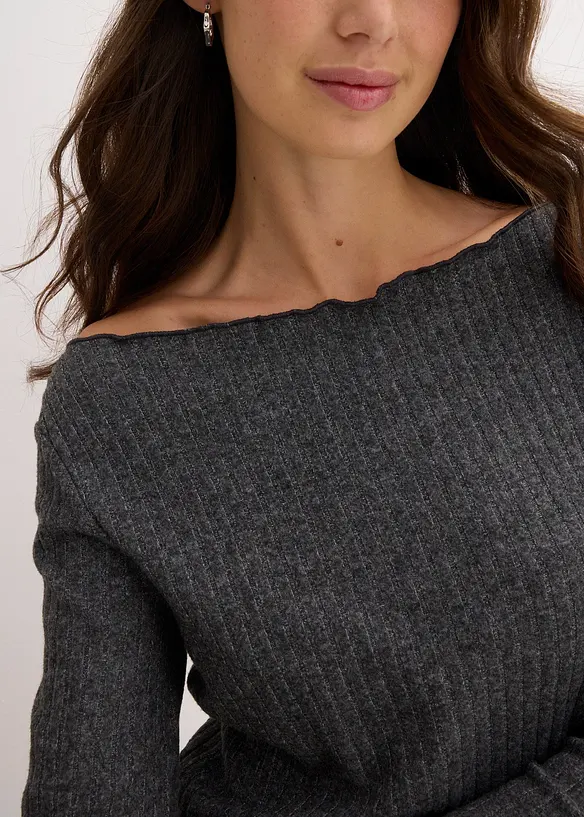 Rippshirt aus softem Viskose-Mix, bonprix