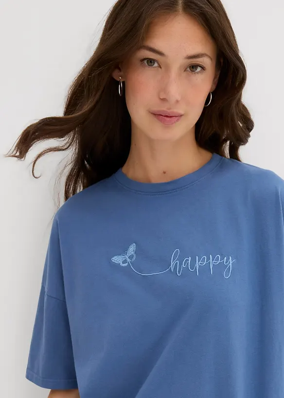Oversize-Shirt aus reiner Bio-Baumwolle, bonprix