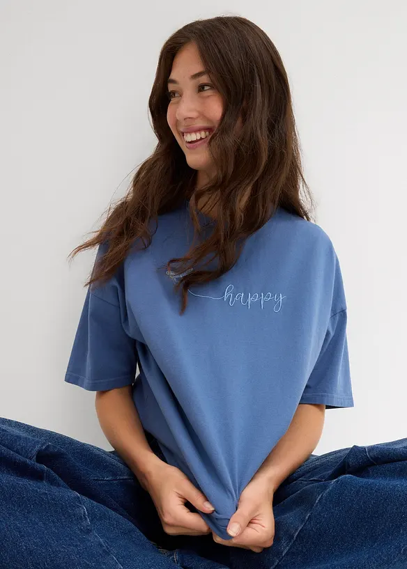 Oversize-Shirt aus reiner Bio-Baumwolle, bonprix