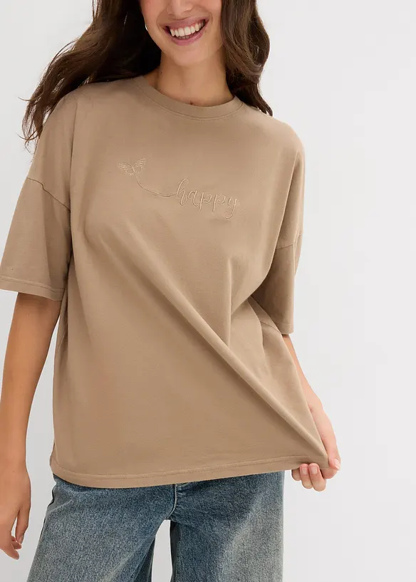 Oversize-Shirt aus reiner Bio-Baumwolle, bonprix