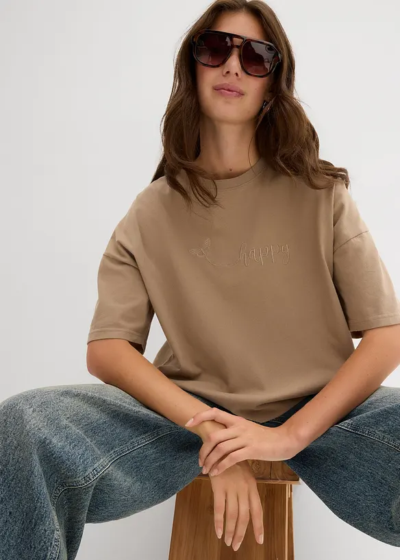 Oversize-Shirt aus reiner Bio-Baumwolle, bonprix