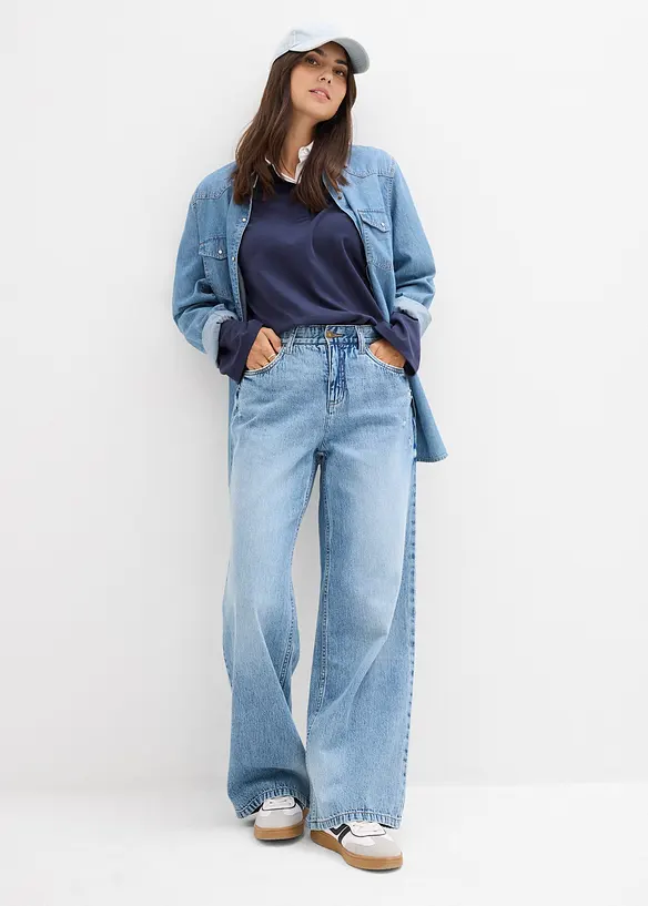 Baggy-Jeans Mid Waist, bonprix
