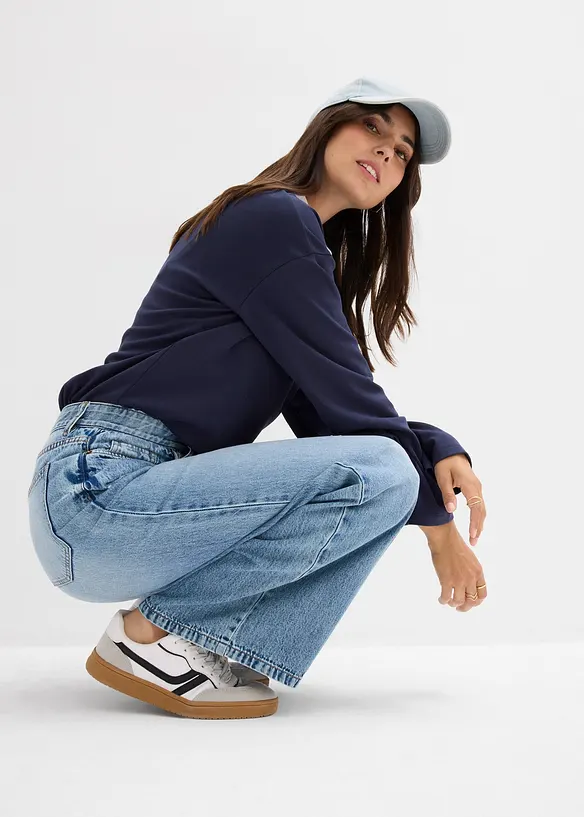 Baggy-Jeans Mid Waist, bonprix